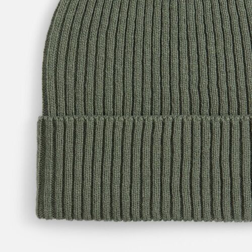 Шапка Catch Match без помпона, зеленая (полынь) 2