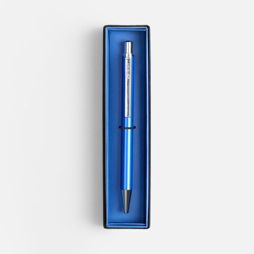 Ручка шариковая Arvent Glossy в футляре, синяя 3
