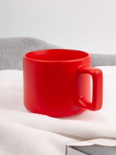 Чашка Jumbo в коробке матовая, красная 4