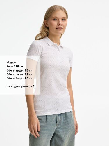 Рубашка поло женская Brandy Women белый/темно-синий, размер S 3