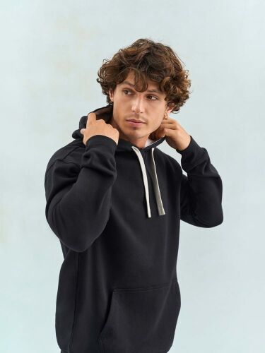 Худи унисекс Cameron, черное с красным, размер S 6