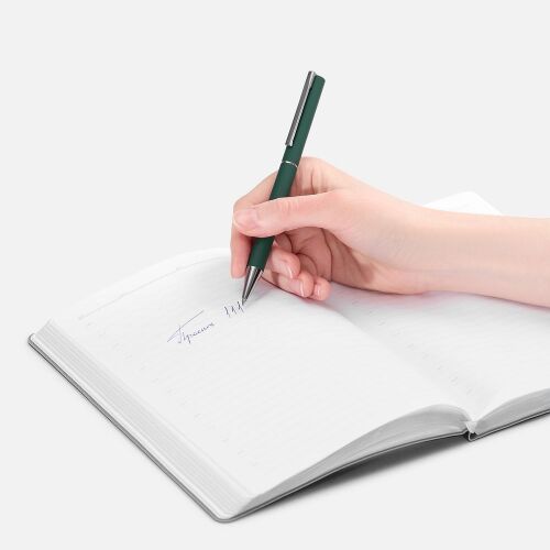 Ручка шариковая Blade Soft Touch, зеленая 4