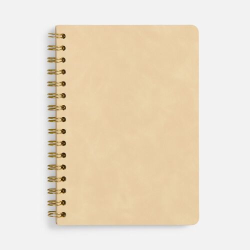 Ежедневник Spiral, недатированный, бежевый 1