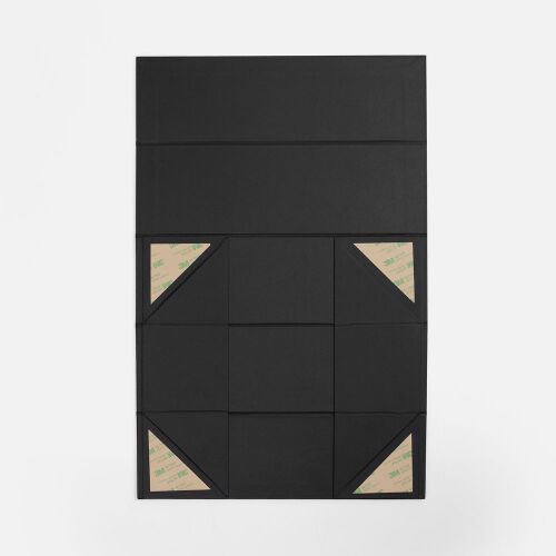 Коробка складная под бутылку Color Jacket Fold, черная 4