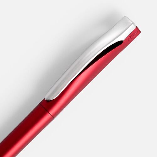 Ручка шариковая Pin Silver, красный металлик 3