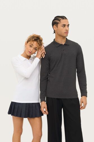 Рубашка поло мужская с длинным рукавом Perfect LSL Men красная,  5