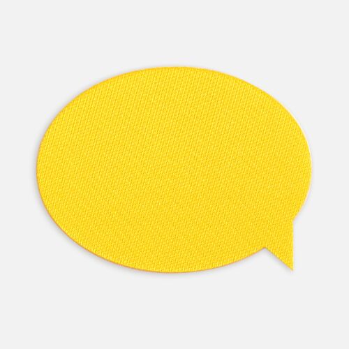 Наклейка тканевая Lunga Bubble, M, желтая