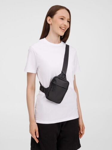 Спортивная кросс-боди сумка UrbanHike, черная 7