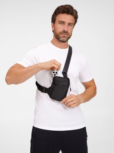 Спортивная кросс-боди сумка UrbanHike, черная 4
