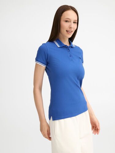 Рубашка поло женская Pasadena Women 200 с контрастной отделкой я 3