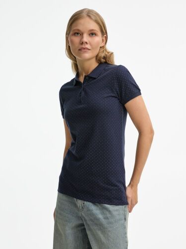 Рубашка поло женская Brandy Women темно-синий с белым, размер XS 4