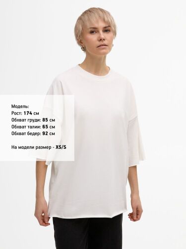 Футболка унисекс T1, молочно-белая, размер M/L 4