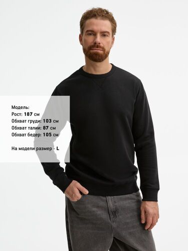 Толстовка унисекс Sully черная, размер L 4