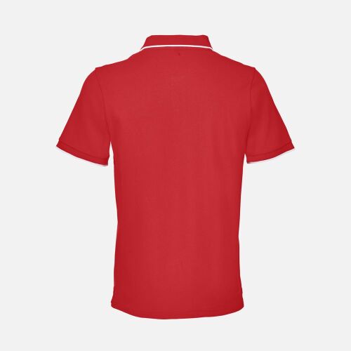 Рубашка поло унисекс Palermo, красная с белым, размер M 1