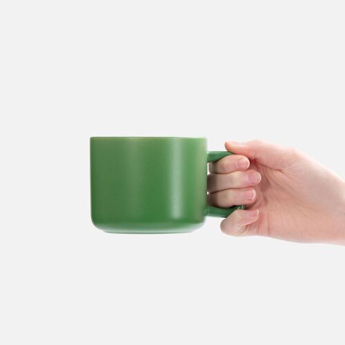 Чашка Jumbo в коробке матовая, зеленая 3