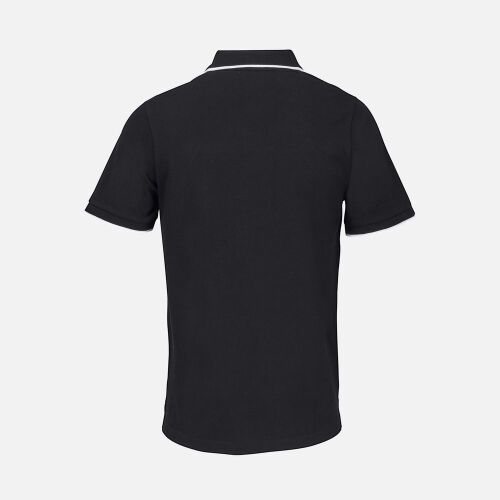 Рубашка поло унисекс Palermo, черная с белым, размер M 1