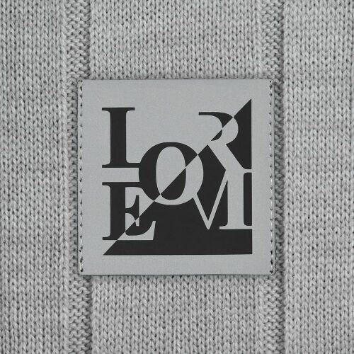 Лейбл светоотражающий Tao, L, серый 1