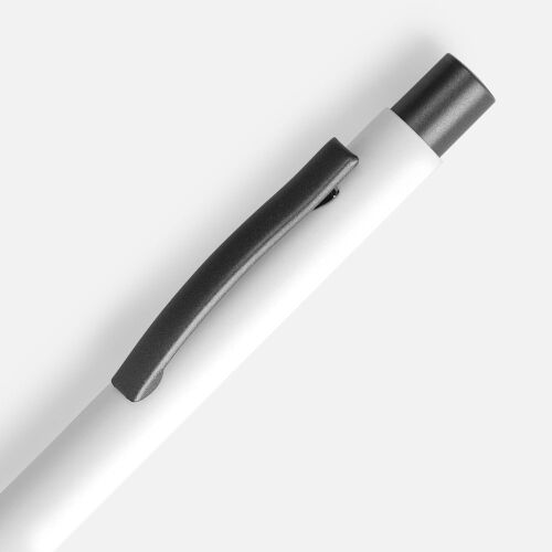 Ручка шариковая Atento Soft Touch, белая 3