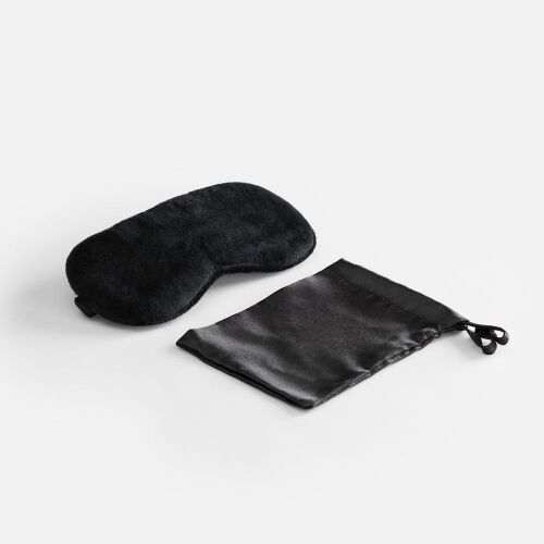 Двухстороняя маска для сна Veluto, черная 1