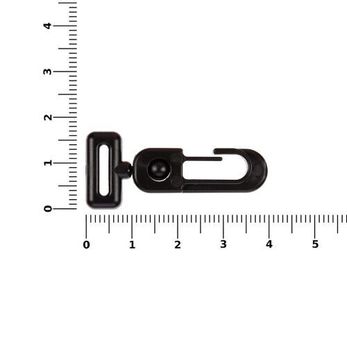 Застежка-карабин Сarabine, S, черный 2