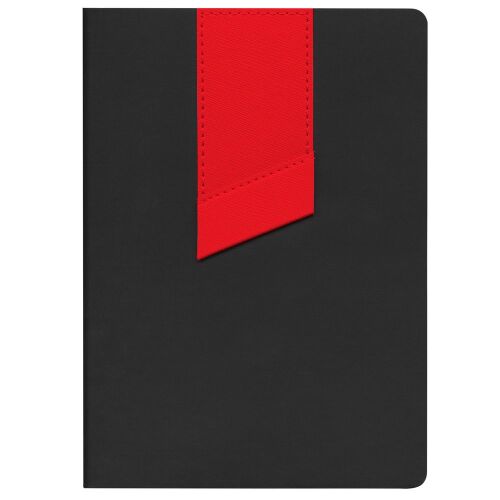 Ежедневник Bookmark, недатированный, черный с красным 2 Ежедневник Bookmark, недатированный, черный с красным 2