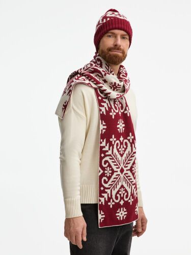 Шапка Wintertude, красная с белым 5