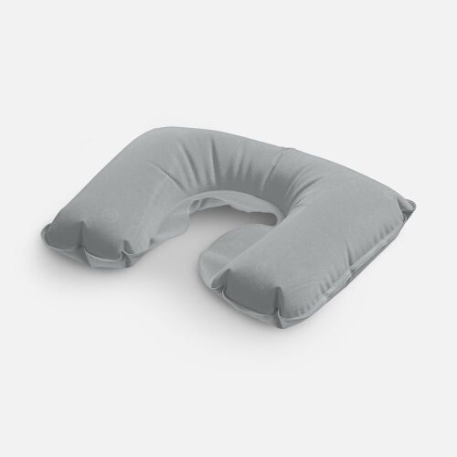 Надувная подушка под шею в чехле Sleep, темно-серая 1