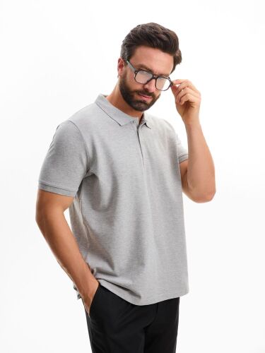 Рубашка поло мужская Phoenix Men серый меланж, размер XL 6