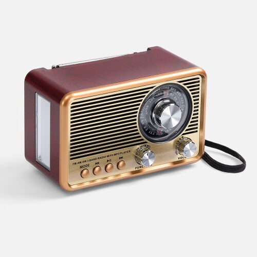 Bluetooth-колонка с радио Listenberg, коричневая 1 Bluetooth-колонка с радио Listenberg, коричневая 1