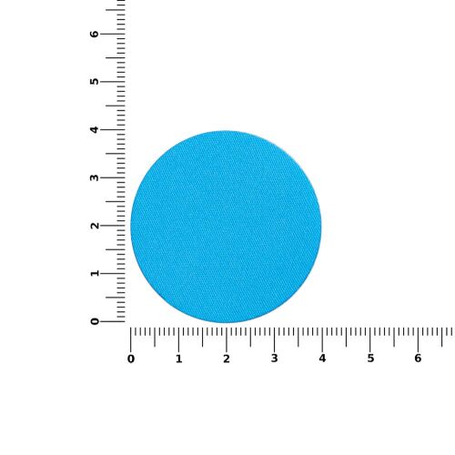Наклейка тканевая Lunga Round, M, голубая 2