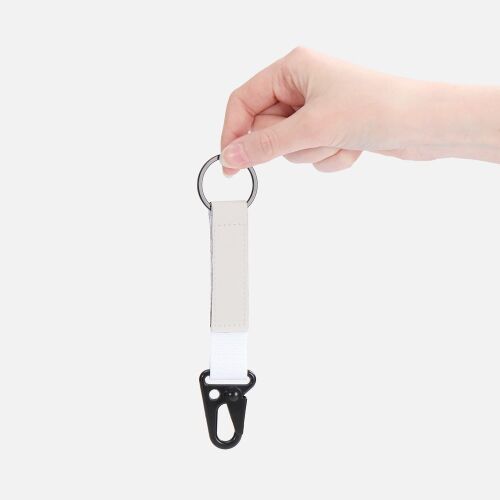 Брелок с карабином Manlig, белый 3