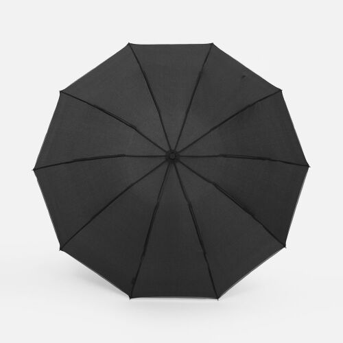 Зонт обратного сложения Norsken с фонариком, черный 2