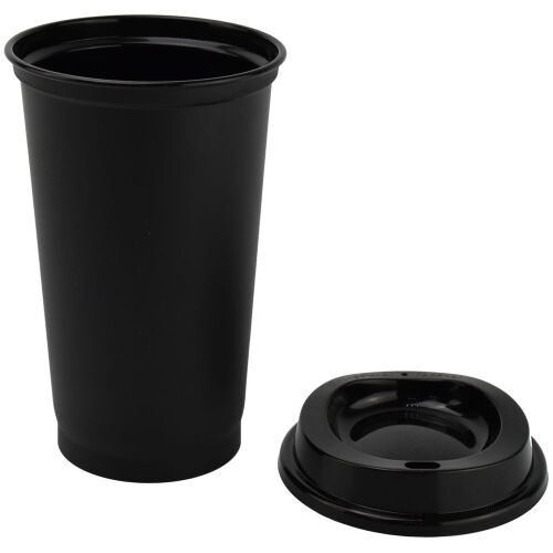 Стакан с крышкой Color Cap Black, черный 2 Стакан с крышкой Color Cap Black, черный 2