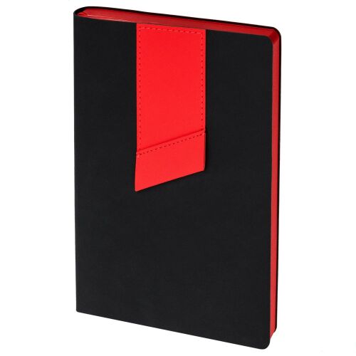 Ежедневник Bookmark, недатированный, черный с красным 1 Ежедневник Bookmark, недатированный, черный с красным 1