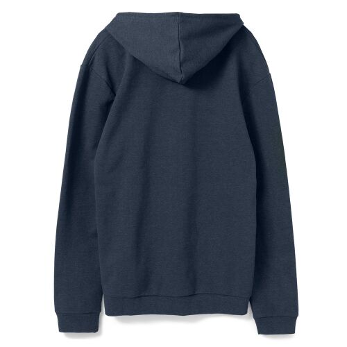 Толстовка с капюшоном унисекс Hoodie, синий меланж, размер XS 16