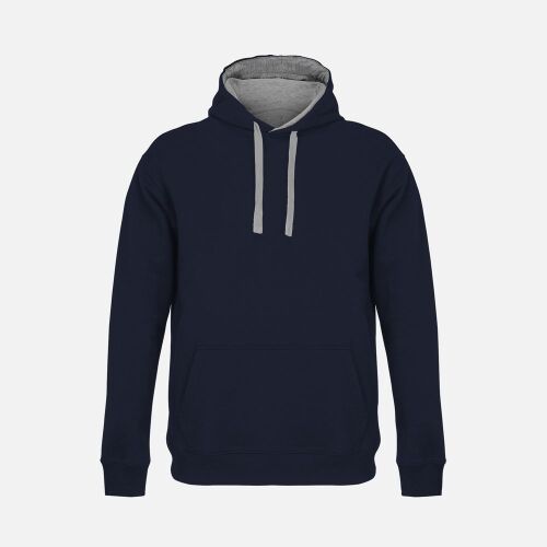 Худи унисекс Cameron, темно-синее с серым, размер S 1