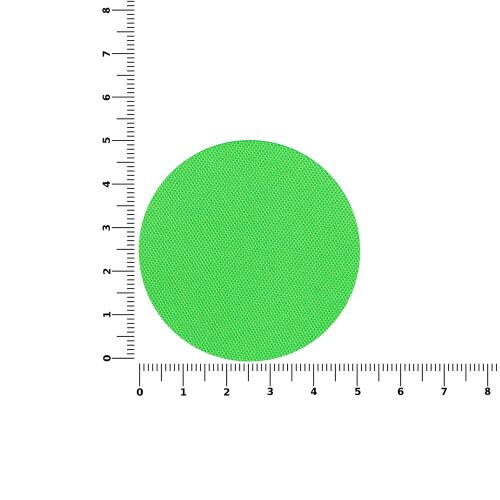 Наклейка тканевая Lunga Round, M, зеленый неон 3 Наклейка тканевая Lunga Round, M, зеленый неон 3