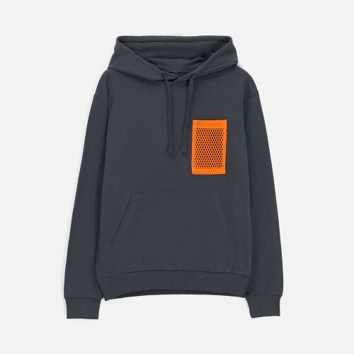 Карман из крупной сетки Pose, оранжевый неон 5