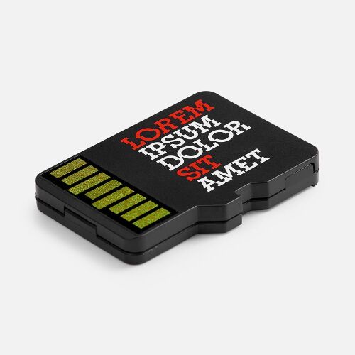 Органайзер для карт памяти и SIM с кардридером Multitask, черный 7