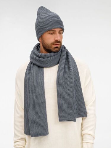 Шапка Nobilis Mono, серая (стальная) 7