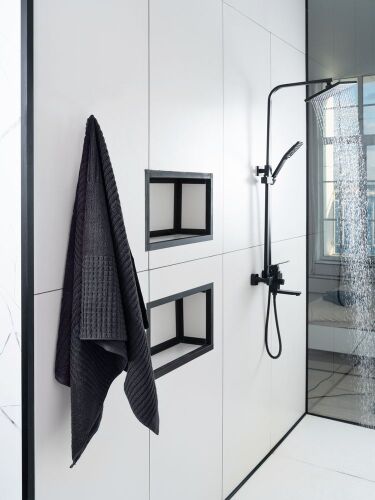 Полотенце Farbe, большое, темно-серое 6