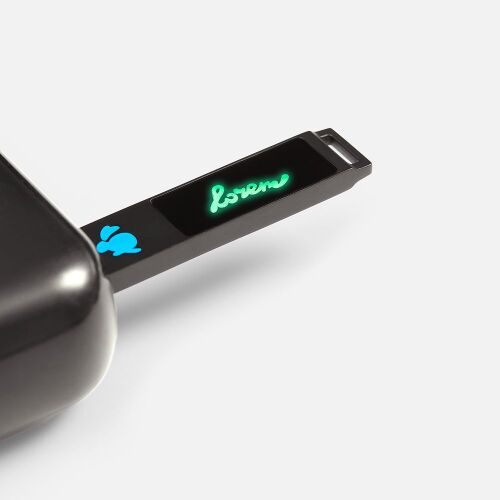 Флешка markBright Black с зеленой подсветкой, 32 Гб 7