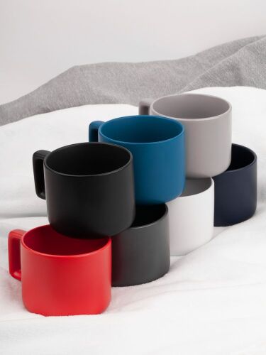 Чашка Jumbo в коробке матовая, светло-серая 7