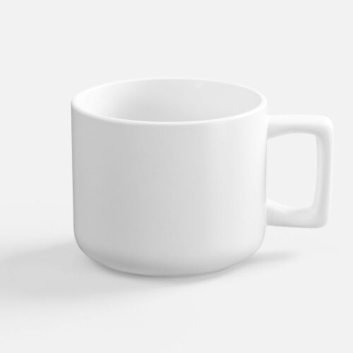 Чашка Jumbo в коробке матовая, белая 1