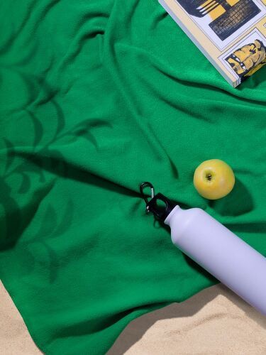 Флисовый плед Warm&Peace, зеленый 4