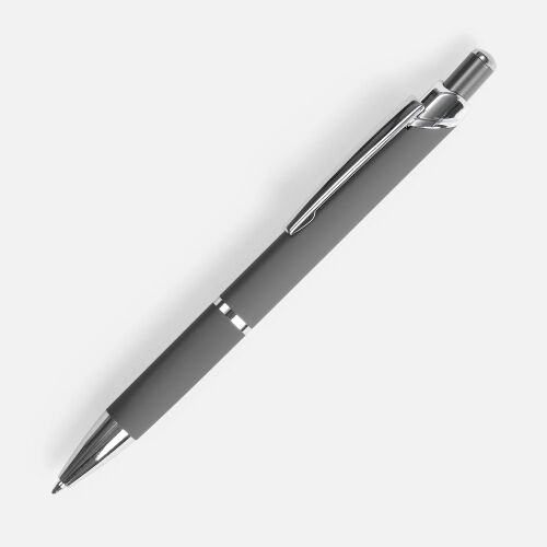 Ручка шариковая Chromos Soft Touch, серая 1