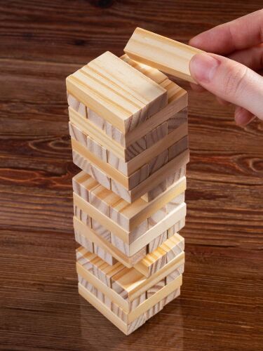 Игра «Деревянная башня мини», неокрашенная 5
