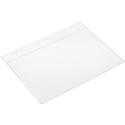 Карман для бейджа Lucid, горизонтальный, из фактурного ПВХ 2