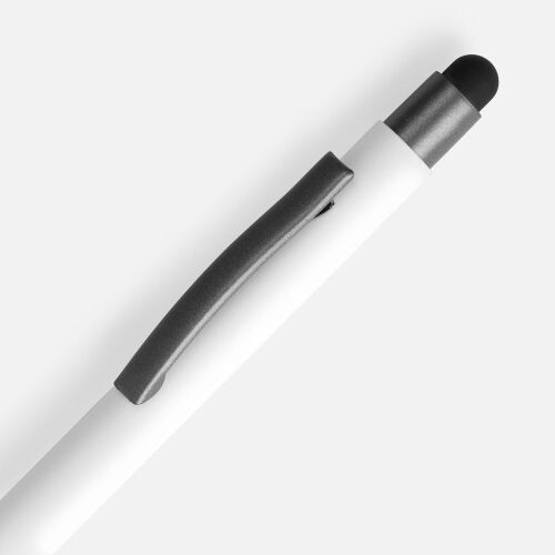 Ручка шариковая Atento Soft Touch со стилусом, белая 3