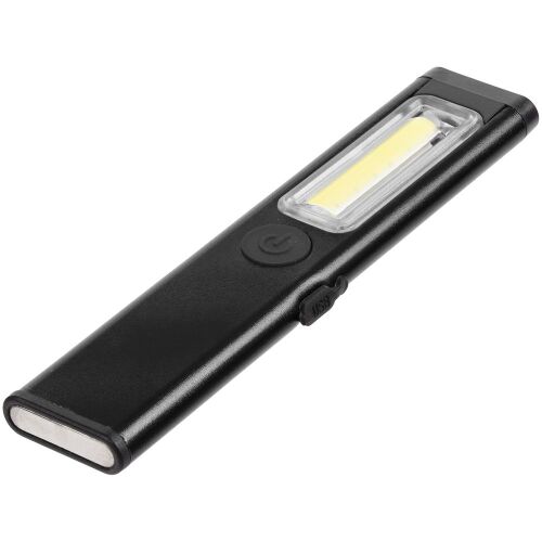 Фонарик-факел аккумуляторный Wallis с магнитом, черный 3